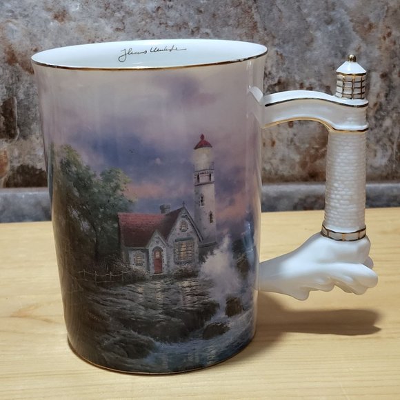 VTG Thomas Kincade Lighthouse Mug Beacon of Hope Bradford Edition 2002 - Picture 3 of 17